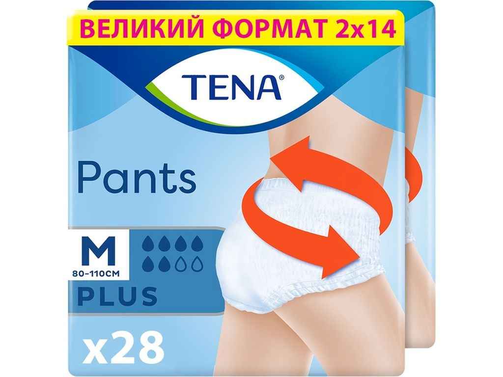 Підгузки-трусики для дорослих Plus р.M 28шт Pants ТМ TENA Підгузки-трусики для дорослих Plus р.M 28шт Pants ТМ TENA