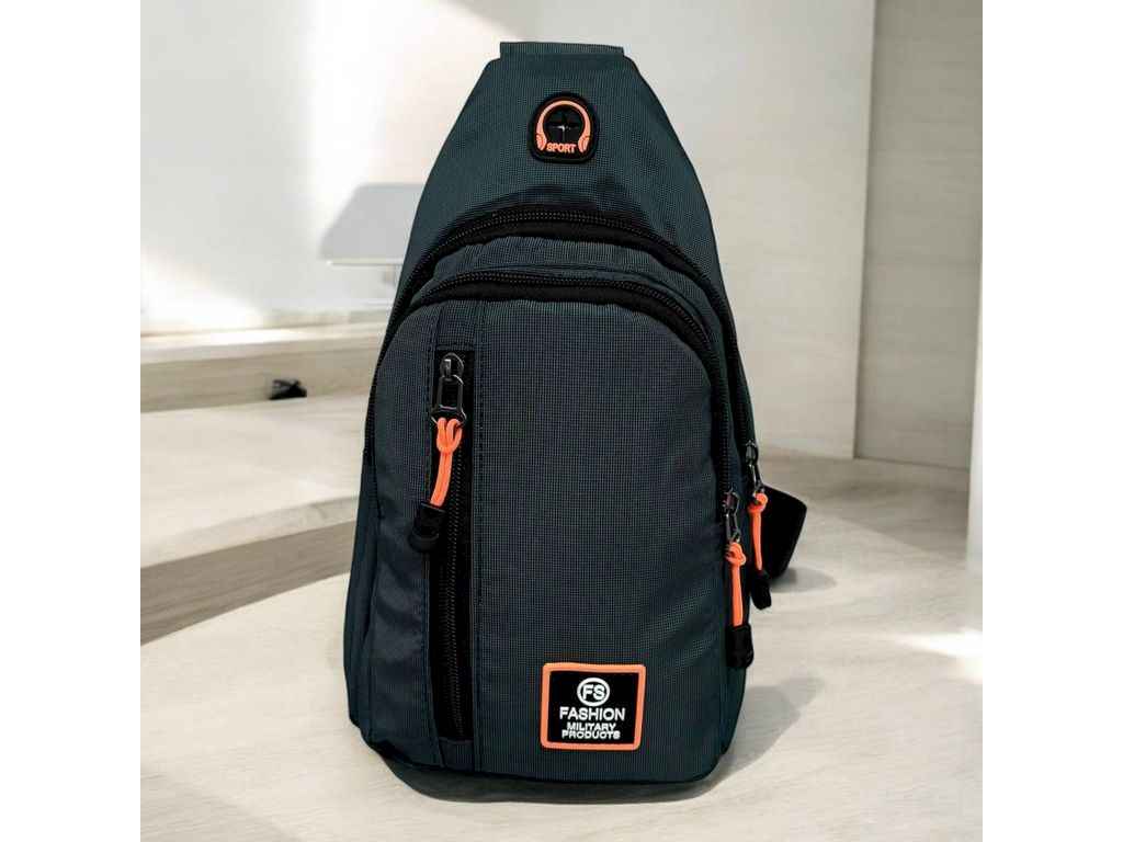 Сумка-слінг темно-зелений 31*16,5*8,5см м.114 плащівка ТМ SP Сумка-слінг темно-зелений 31*16,5*8,5см м.114 плащівка ТМ SP