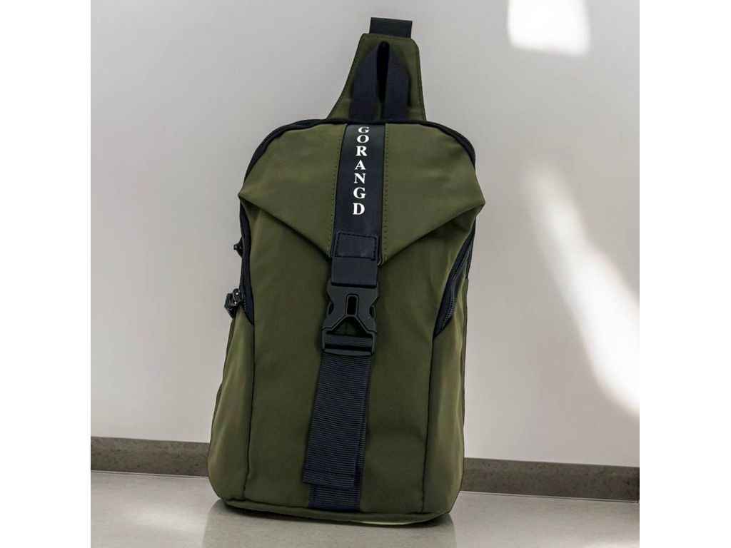 Сумка-слінг хакі 31*18*8см Gorangd м.22806 плащівка ТМ SP Сумка-слінг хакі 31*18*8см Gorangd м.22806 плащівка ТМ SP