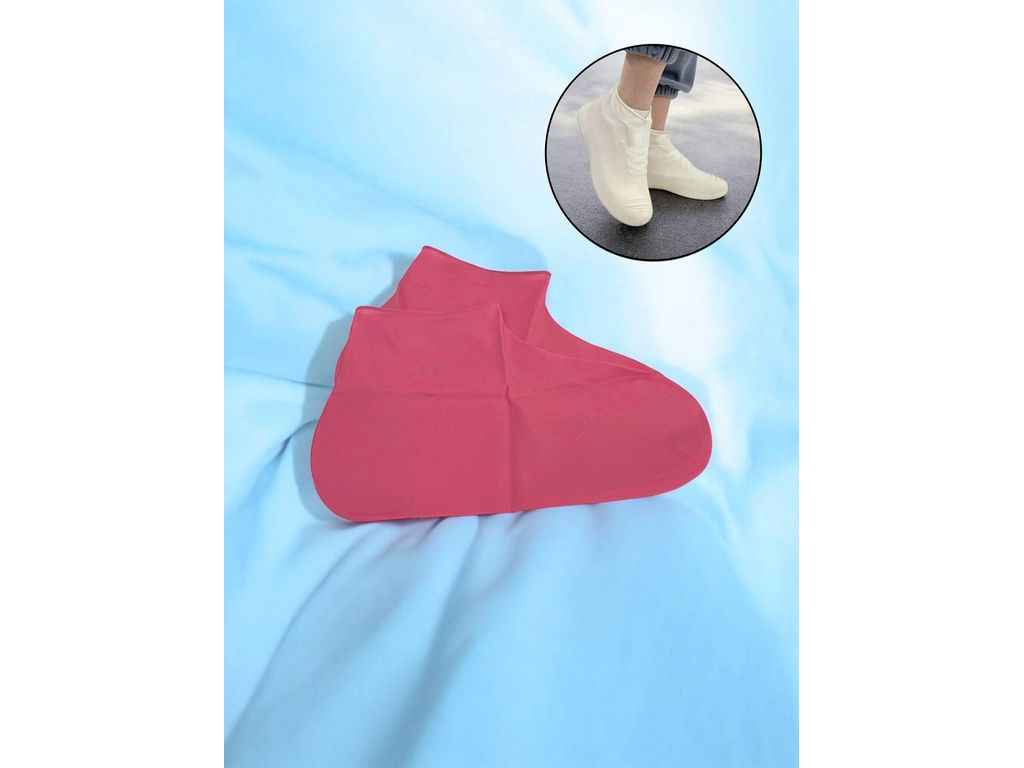 Бахіли на взуття водостійкі силікон м.TY-001 р.41-47 червоний ТМ SP Бахіли на взуття водостійкі силікон м.TY-001 р.41-47 червоний ТМ SP