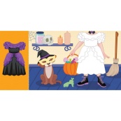 Дитяча книжка з наклейками Одягни ляльку "Модниця Аліса на карнавалі" 615010. Зображення №4