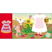 Дитяча книжка з наклейками Одягни ляльку "Україночка Стефанія у бабусі" 615011. Зображення №3