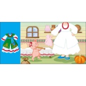 Дитяча книжка з наклейками Одягни ляльку "Україночка Стефанія у бабусі" 615011. Зображення №4