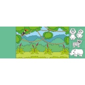 Дитяча книжечка-розмальовка "Хто гойдається на ліані?" 1364007. Зображення №3 Дитяча книжечка-розмальовка "Хто гойдається на ліані?" 1364007. Зображення №3