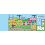 Дитяча книжечка-розмальовка "Хто будує дім?" 1364005. Зображення №2 Дитяча книжечка-розмальовка "Хто будує дім?" 1364005. Зображення №2