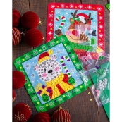 Дитячий набір для творчості "Новорічні листівки з паєтками" 10100694. Зображення №3