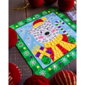 Дитячий набір для творчості "Новорічні листівки з паєтками" 10100694. Зображення №4