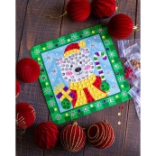 Дитячий набір для творчості "Новорічні листівки з паєтками" 10100694. Зображення №5