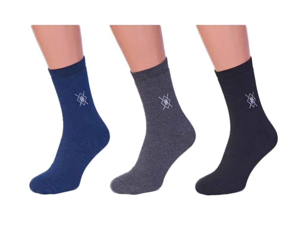 Шкарпетки чоловічі махрові арт. CР-44 р.25 в асортименті 12пар ТМ Золотий клєвєр Шкарпетки чоловічі махрові арт. CР-44 р.25 в асортименті 12пар ТМ Золотий клєвєр