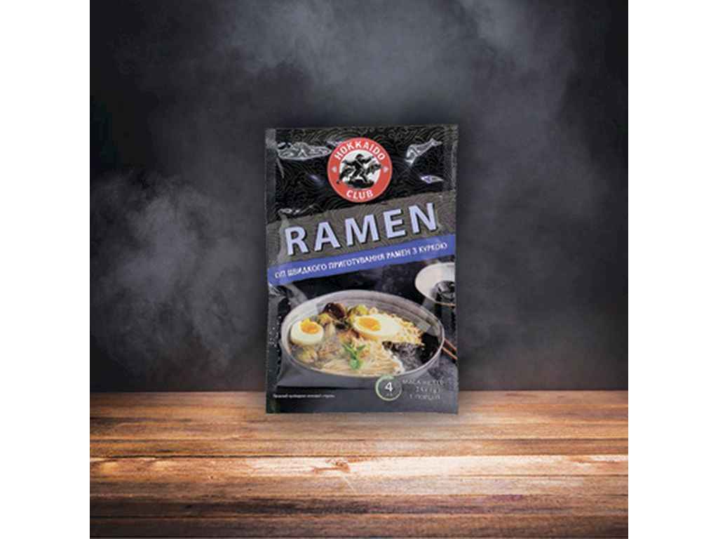 Суп швидкого приготування 18,5г Рамен ТМHokkaido Club Суп швидкого приготування 18,5г Рамен ТМHokkaido Club