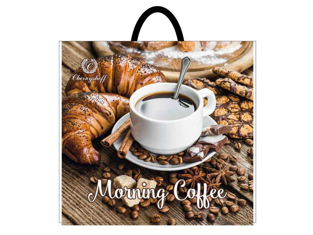 Пакет-петля 380*340мм 25шт 92мкрн Ранкова кава ТМ ПЛАСТИК ПАК Пакет-петля 380*340мм 25шт 92мкрн Ранкова кава ТМ ПЛАСТИК ПАК