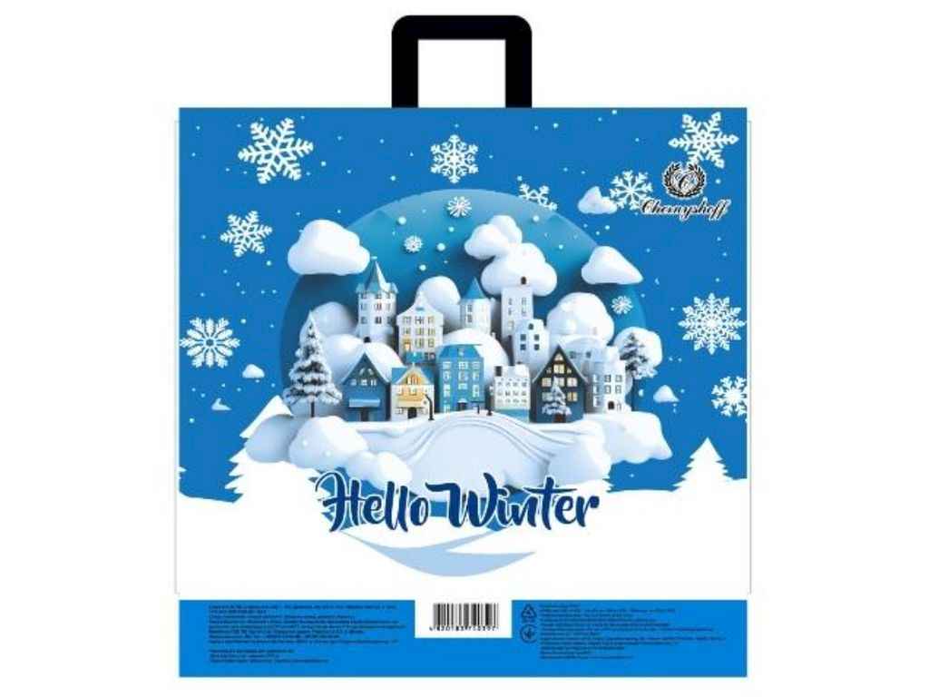 Пакет-петля 380*340мм 25шт 92мкрн Привіт зима ТМ ПЛАСТИК ПАК Пакет-петля 380*340мм 25шт 92мкрн Привіт зима ТМ ПЛАСТИК ПАК