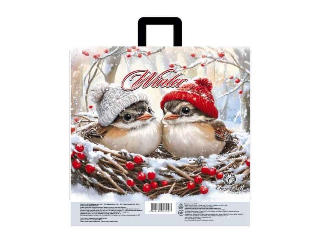 Пакет-петля 380*340мм 25шт 92мкрн Горобці ТМ ПЛАСТИК ПАК Пакет-петля 380*340мм 25шт 92мкрн Горобці ТМ ПЛАСТИК ПАК