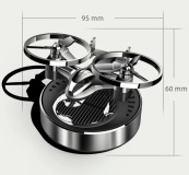 Ароматизатор на сонячній панелі "Дрон" X3 Silver (Океан). Зображення №2