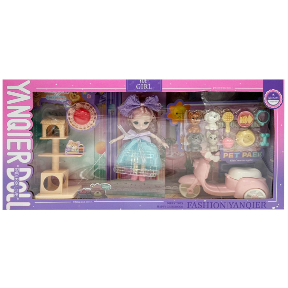 Детская игрушечная кукла "YQE-Girl" Bambi 3688-183A, с аксессуарами Детская игрушечная кукла "YQE-Girl" Bambi 3688-183A, с аксессуарами