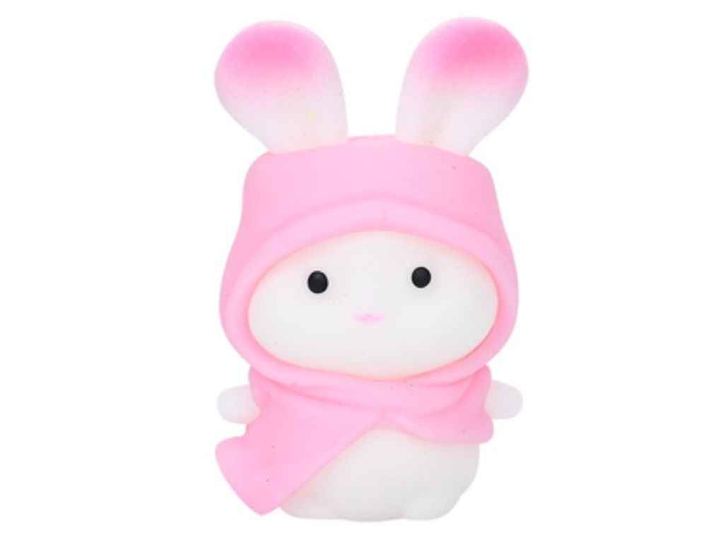 Фігурка антистрес зайчик 7см рожевий борошно 5991 ТМ METR Фігурка антистрес зайчик 7см рожевий борошно 5991 ТМ METR