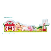 Дитяча магнітна гра "Друзі з ферми" DoDo Toys 200255, 8 елементів. Зображення №4