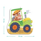 Дитячий пазл 4 в 1 "Baby puzzle. Транспорт" DoDo Toys 300685 набір 4 в 1. Зображення №4