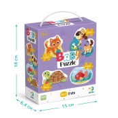 Дитячий пазл 4 в 1 "Baby puzzle. Домашні тварини" DoDo Toys 300688 набір 4 в 1. Зображення №5