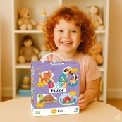 Дитячий пазл 4 в 1 "Baby puzzle. Домашні тварини" DoDo Toys 300688 набір 4 в 1. Зображення №6