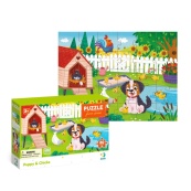 Дитячий пазл "Песик і курчата" DoDo Toys 300681, 30 елементів. Зображення №2