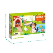 Дитячий пазл "Песик і курчата" DoDo Toys 300681, 30 елементів. Зображення №5