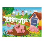 Дитячий пазл "Поросята біля ставка" DoDo Toys 300682, 30 елементів. Зображення №3