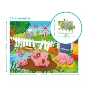 Дитячий пазл "Поросята біля ставка" DoDo Toys 300682, 30 елементів. Зображення №4