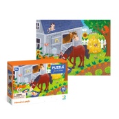 Дитячий пазл "Обід для коника" DoDo Toys 300684, 30 елементів. Зображення №2