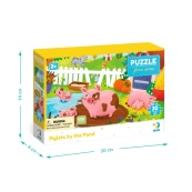Дитячий пазл "Поросята біля ставка" DoDo Toys 300682, 30 елементів. Зображення №5