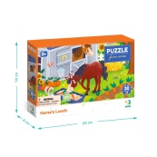 Дитячий пазл "Обід для коника" DoDo Toys 300684, 30 елементів. Зображення №5
