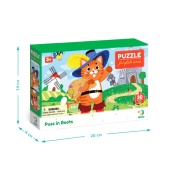 Дитячий пазл "Кіт у чоботях" DoDo Toys 300693, 30 елементів. Зображення №5