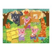 Дитячий пазл "Троє поросят" DoDo Toys 300695, 30 елементів. Зображення №3