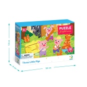 Дитячий пазл "Троє поросят" DoDo Toys 300695, 30 елементів. Зображення №5
