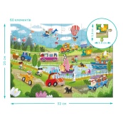 Дитячий віммельпазл "Диво-транспорт" DoDo Toys 300660, 60 елементів. Зображення №4