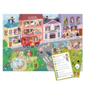 Дитячий віммельпазл "Містечко професій" DoDo Toys 300662, 60 елементів. Зображення №3