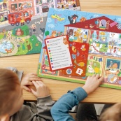 Дитячий віммельпазл "Містечко професій" DoDo Toys 300662, 60 елементів. Зображення №7