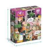 Дитячий пазл Шукай та знаходь "Квітуча весна" DoDo Toys 300664, 80 елементів. Зображення №5