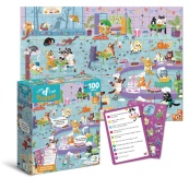 Дитячий пазл Шукай та знаходь "Котяче кафе" DoDo Toys 300667, 100 елементів. Зображення №2