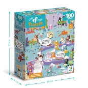 Дитячий пазл Шукай та знаходь "Котяче кафе" DoDo Toys 300667, 100 елементів. Зображення №6