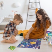 Дитячий пазл Шукай та знаходь "Шалений космос" DoDo Toys 300668, 100 елементів. Зображення №7