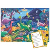 Дитячий пазл Шукай та знаходь "Країна динозаврів" DoDo Toys 300669, 100 елементів. Зображення №3