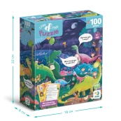 Дитячий пазл Шукай та знаходь "Країна динозаврів" DoDo Toys 300669, 100 елементів. Зображення №6