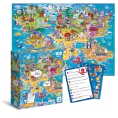 Дитячий пазл Шукай та знаходь "Світ пінгвінів" DoDo Toys 300670, 100 елементів. Зображення №2
