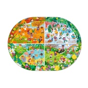 Дитячий віммельпазл "Увесь рік" DoDo Toys 300607, 100 елементів. Зображення №3