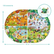 Дитячий віммельпазл "Увесь рік" DoDo Toys 300607, 100 елементів. Зображення №4