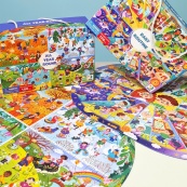 Дитячий віммельпазл "Увесь рік" DoDo Toys 300607, 100 елементів. Зображення №7