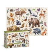 Дитячий пазл Монтессорі "Лісові тварини" DoDo Toys 300629, 200 елементів. Зображення №2