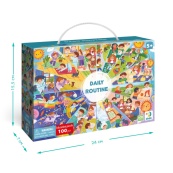 Дитячий віммельпазл "Розпорядок дня" DoDo Toys 300619, 100 елементів. Зображення №5