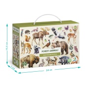 Дитячий пазл Монтессорі "Лісові тварини" DoDo Toys 300629, 200 елементів. Зображення №6